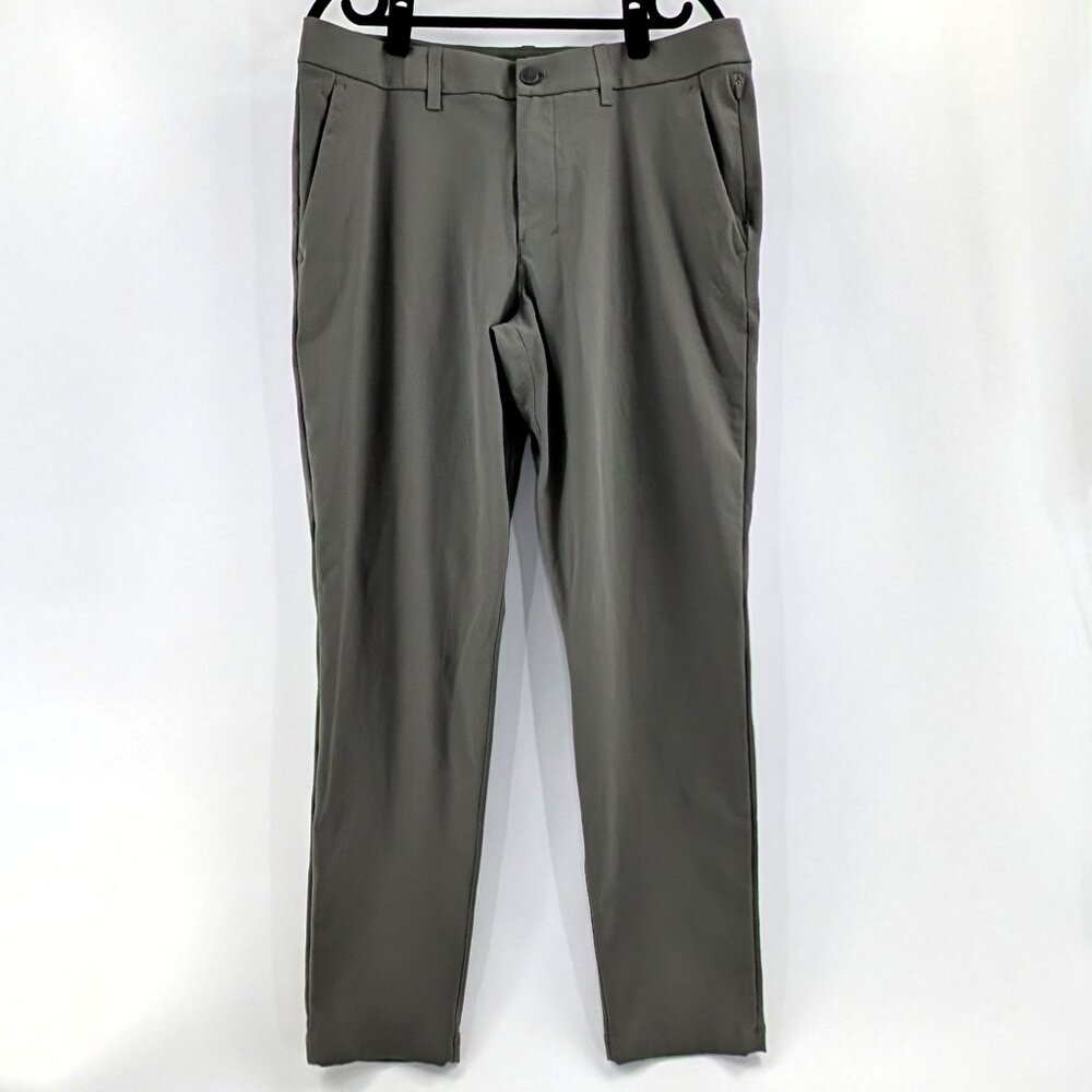 Lululemon ABC Classic-Fit Trouser Warpstreme Mens Size 34 Grey Sage